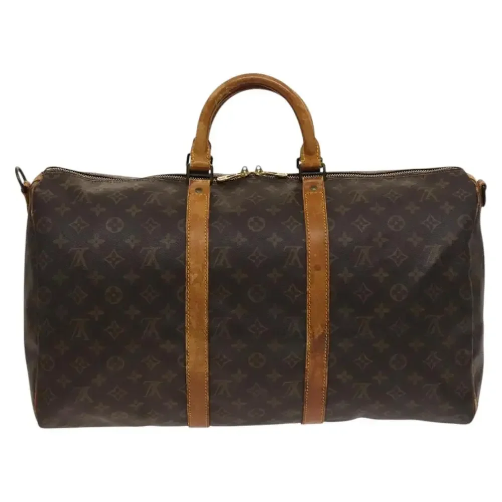 LOUIS VUITTON Monogram Keepall Bandouliere 50 Boston Bag M41416
